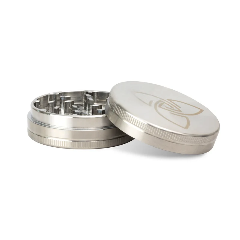 Stainless steel grinder, 2-piece, 6,3cm, glossy