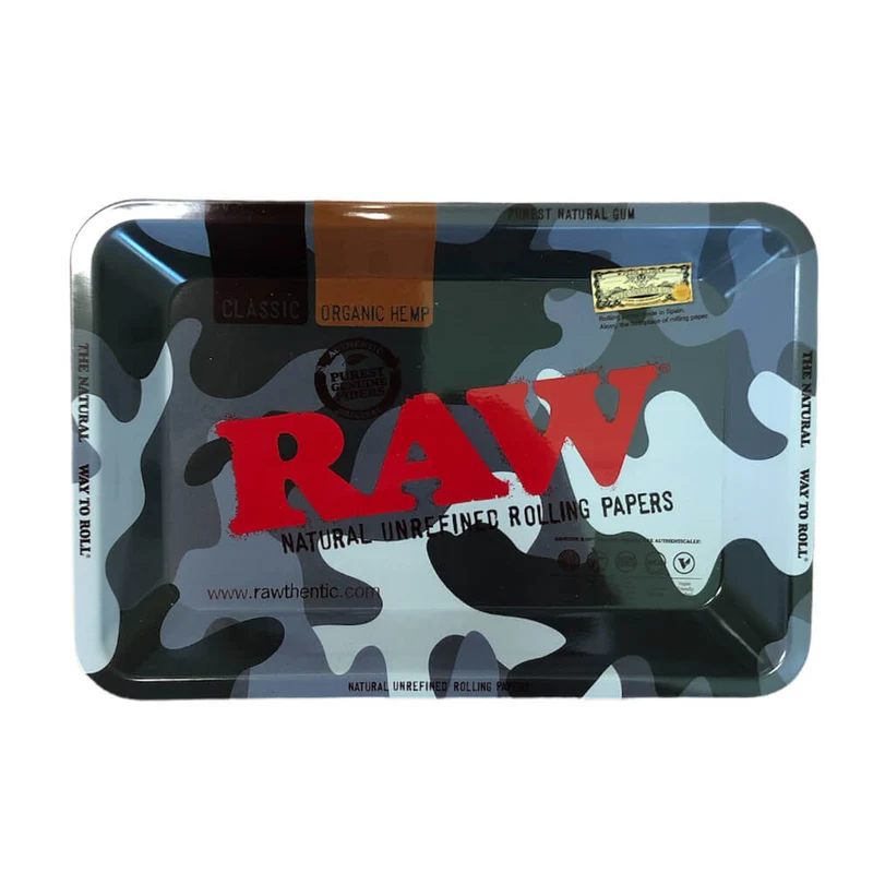 Vassoio per rollare in metallo RAW Urban Camo Mini
