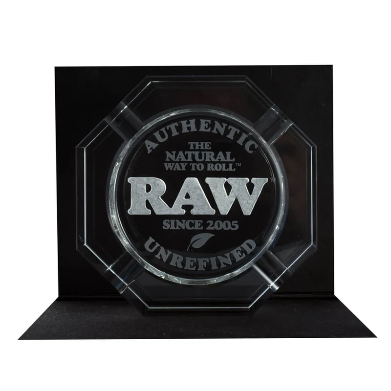 Posacenere in cristallo senza piombo RAW + confezione regalo