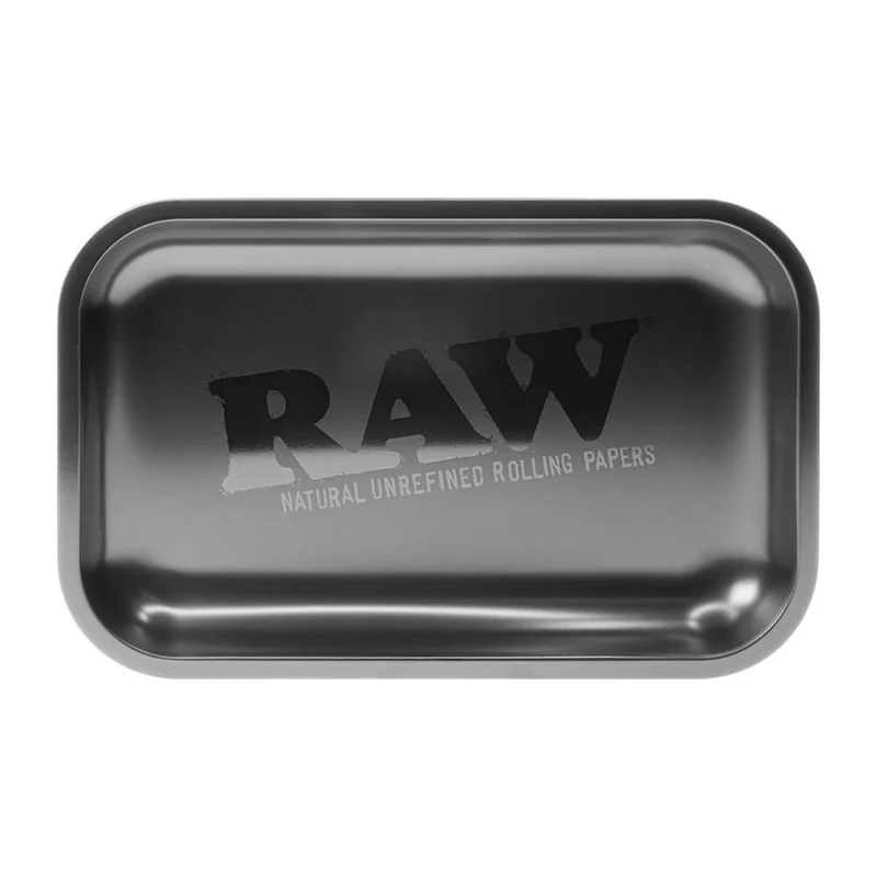 Vassoio per rollare in metallo RAW All Black medio