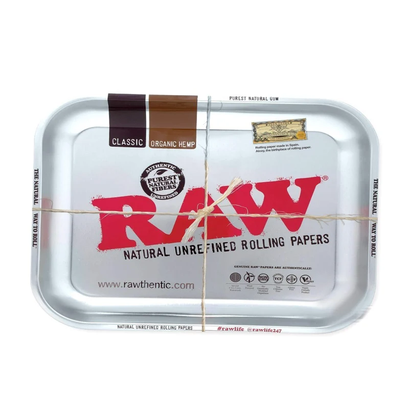 RAW - Vassoio per rollare in argento metallizzato