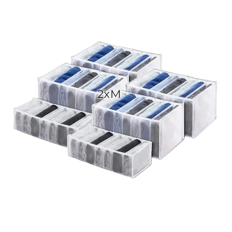 Kleiderschrank-Organizer Set S, M & L | Faltbare Schubladen-Organizer für Kleidung | Platzsparende Kleideraufbewahrung