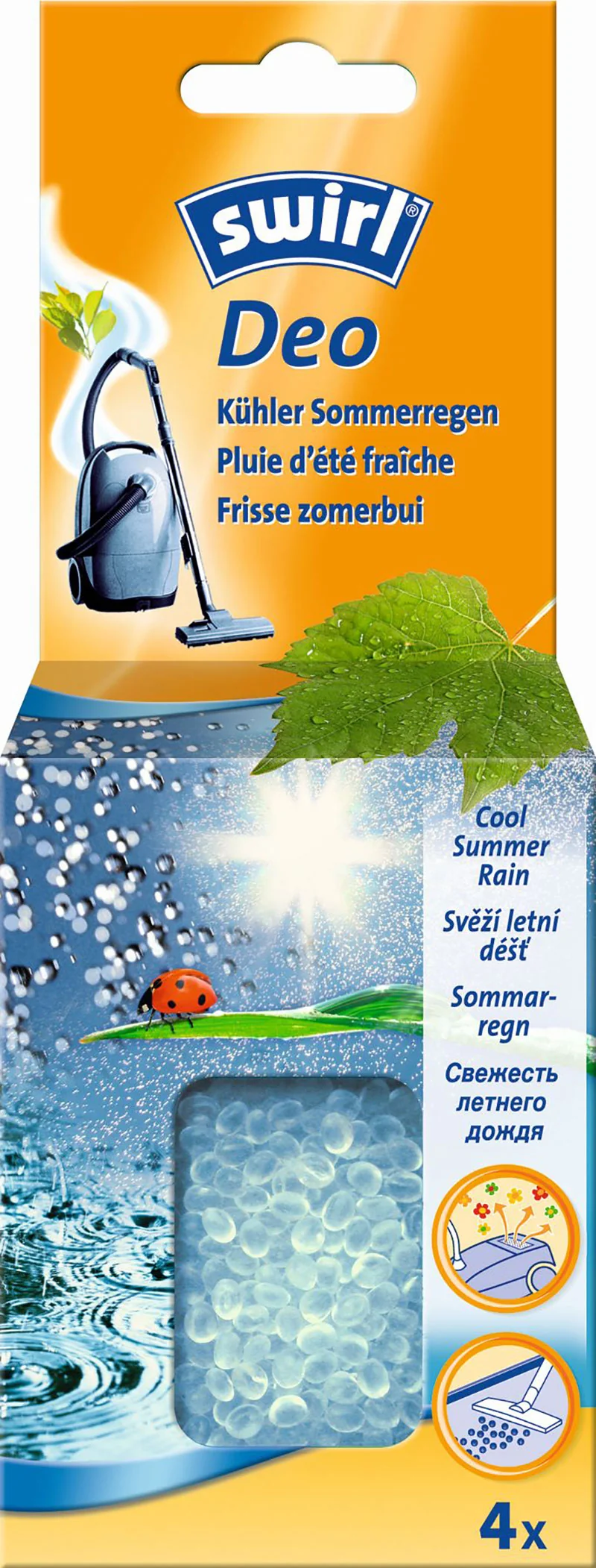 SWIRL GRANULI PROFUMATI COOL SUMMER RAIN ASSORBIODORI PER ASPIRAPOLVERE