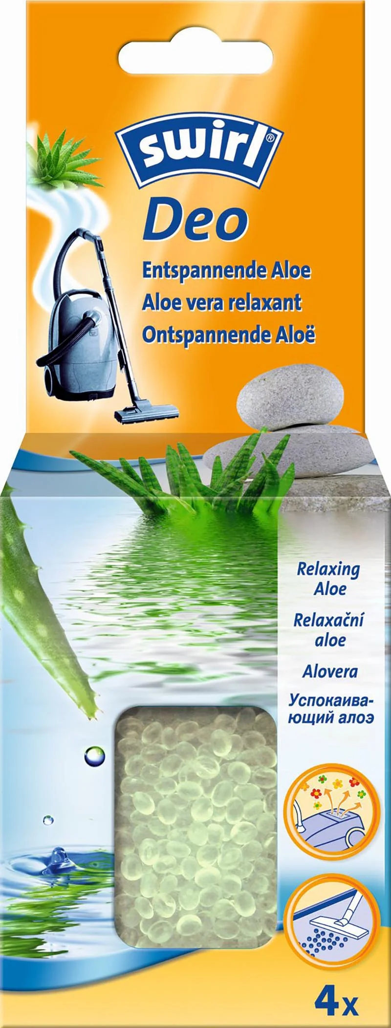 SWIRL GRANULI PROFUMATI ALOE ASSORBIODORI PER ASPIRAPOLVERE