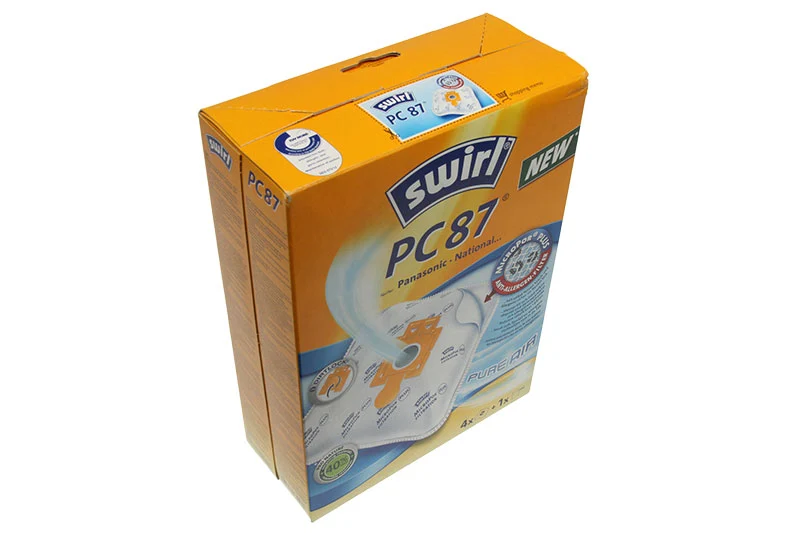 SWIRL PC87(89) 4 SACCHETTI MICROPOR + 1 FILTRO PER ASPIRAPOLVERE PANASONIC VARI MODELLI