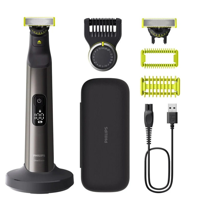 RASOIO REGOLABARBA ELETTRICO PHILIPS ONEBLADE PRO 360 FACE + BODY RICARICABILE