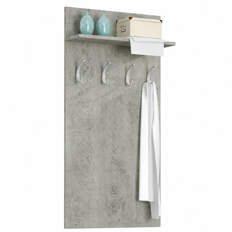 Parete Appendiabiti Starter Grigio Cemento