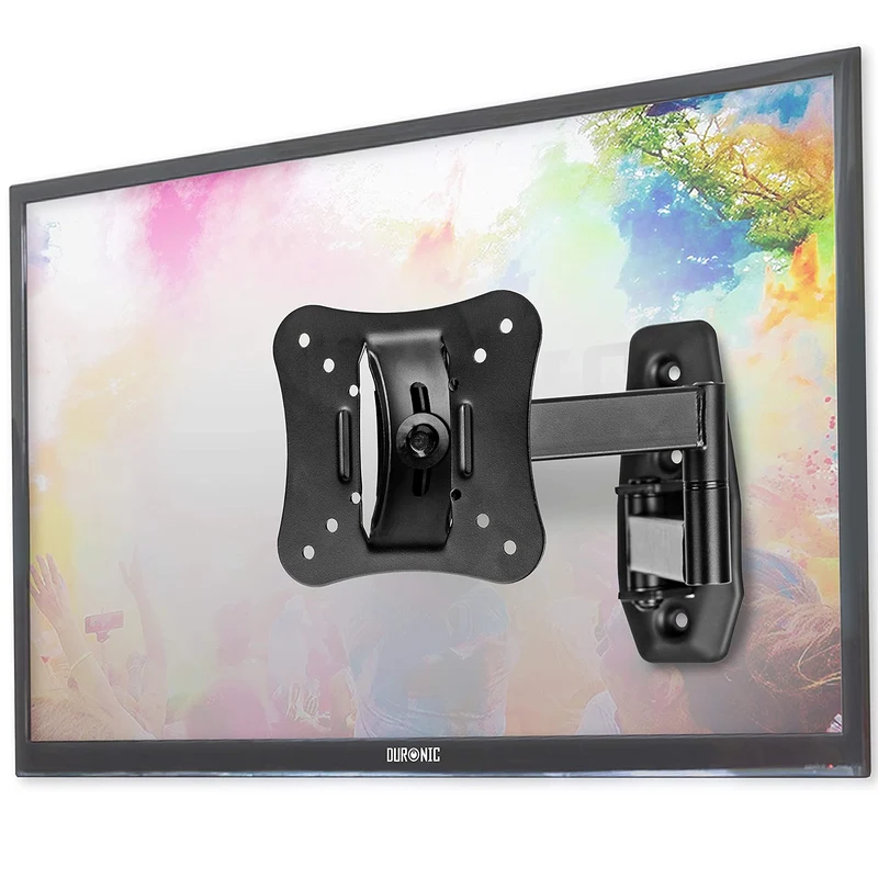Duronic TVB0920 Wandhalterung | Fernseher bis 32" Zoll | 18 kg Belastbarkeit | VESA 100 x 100, 75 x 75, 50 x 50 | Neigbar schwenkbar TV Halterung | Plasma LED OLED LCD Fernsehhalterung | Monitor