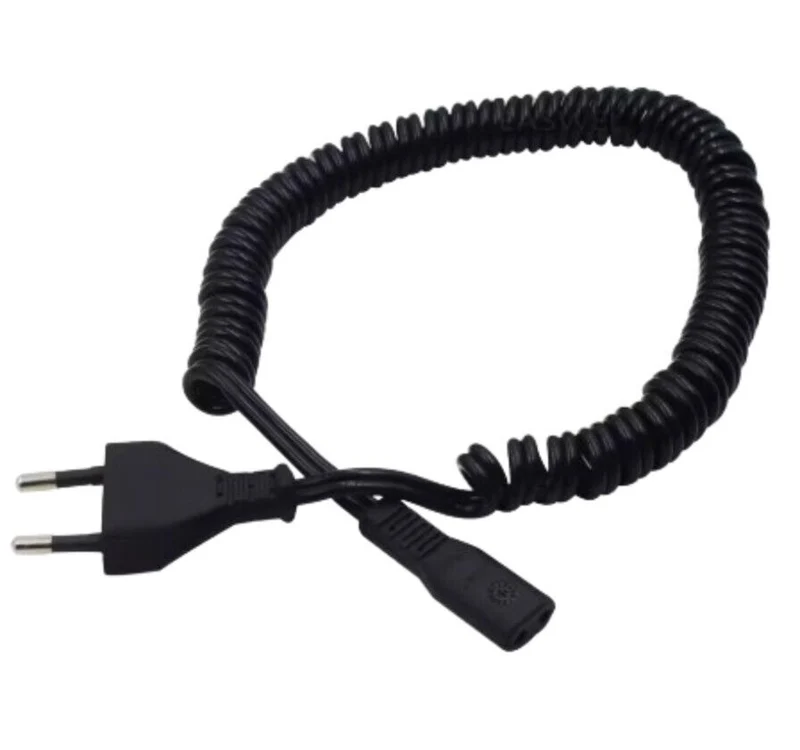 CAVO ALIMENTAZIONE RASOIO 1,8M SPIRALE ESTENSIBILE COMPATIBILE RASOIO PHILIPS