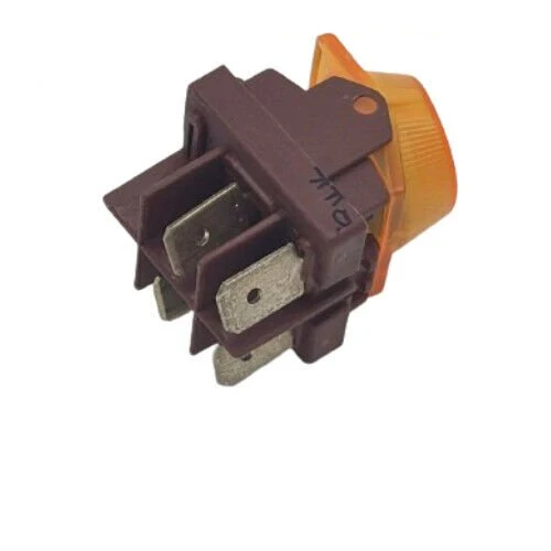 RICAMBIO ORIGINALE INTERRUTTORE LUMINOSO ARANCIO PER MACCHINA DA CAFFE' SAECO