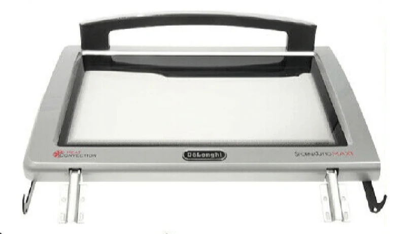 RICAMBIO SPORTELLO PORTA CON CERNIERE PER FORNO ELETTRICO DE LONGHI EO3275 EO32752