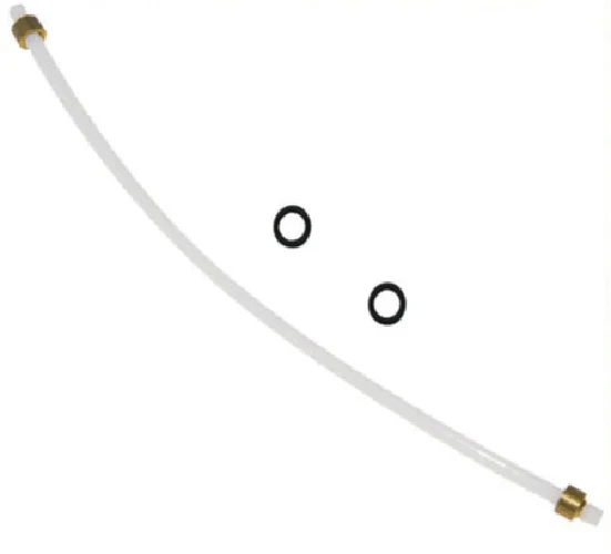 RICAMBIO TUBO CON BOCCOLE 19 CM + ORING PER MACCHINA DA CAFFE' DE LONGHI VARI MODELLI