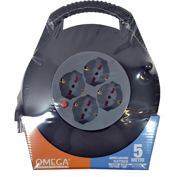 Avvolgicavo 10/16 Amp.5mt C/Cavo3x1