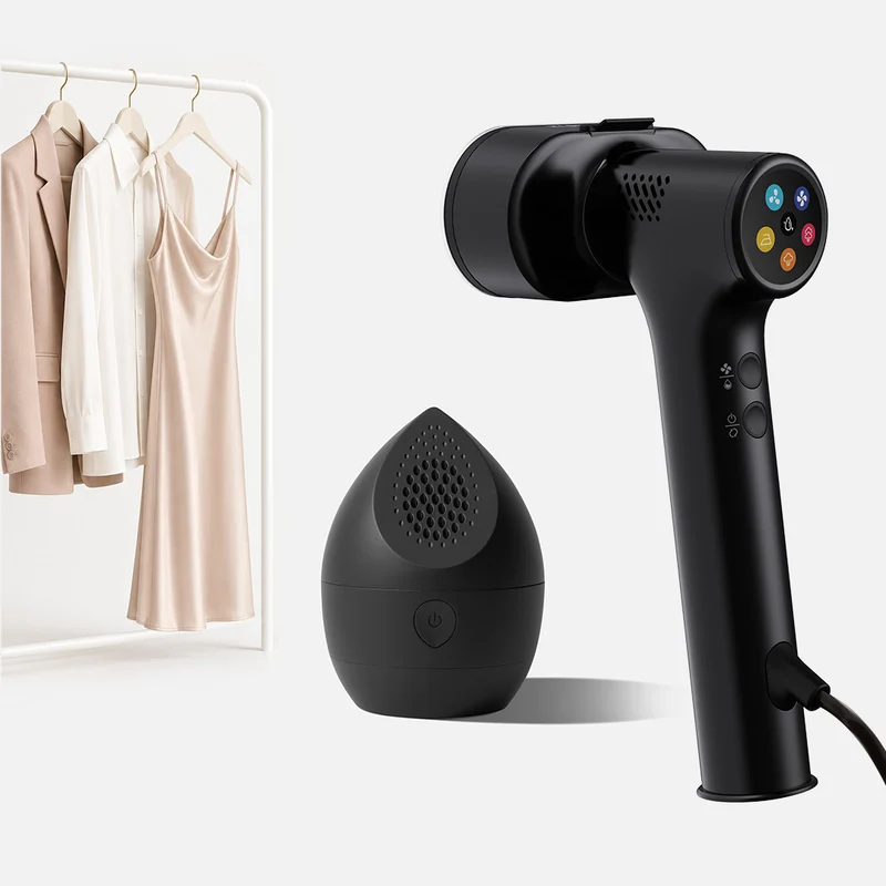 Handheld Garment Care Pro Duo – f20 Handheld Clothes Steamer Pro with Suction & f40 Fabric Shaver