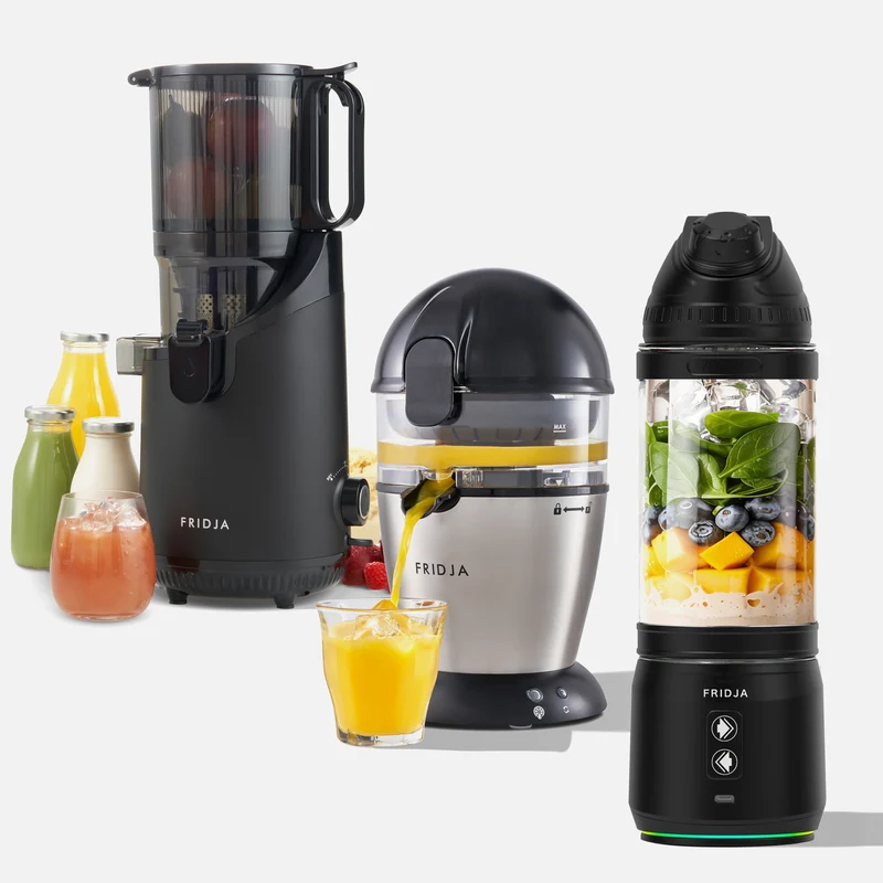 Kitchen Pro Trio – f500 Portable Blender, f900 Citrus Juicer & f2500 Self-Feeding Juicer