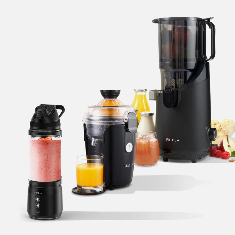 Kitchen Trio – f500 Portable Blender, f800 Citrus Juicer & f2500 Self-Feeding Juicer