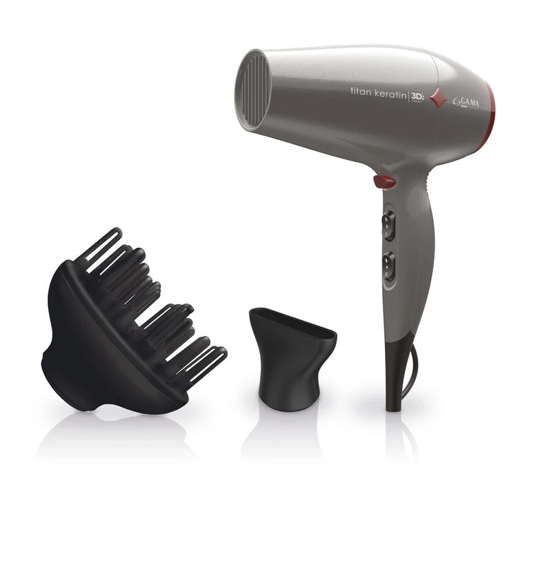 GA.MA Titan Keratin Diamond 3D Phon Professionale 2300 W Grigio
