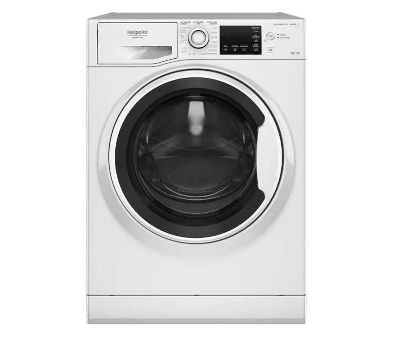 Hotpoint NDB 10725 WA IT lavasciuga Libera installazione Caricamento frontale Bianco E