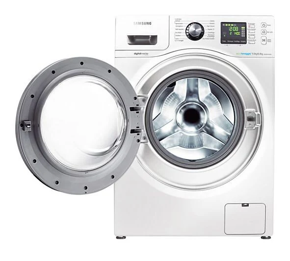 Samsung WD906P4SAWQ/ET lavasciuga Libera installazione Caricamento frontale Grigio, Bianco