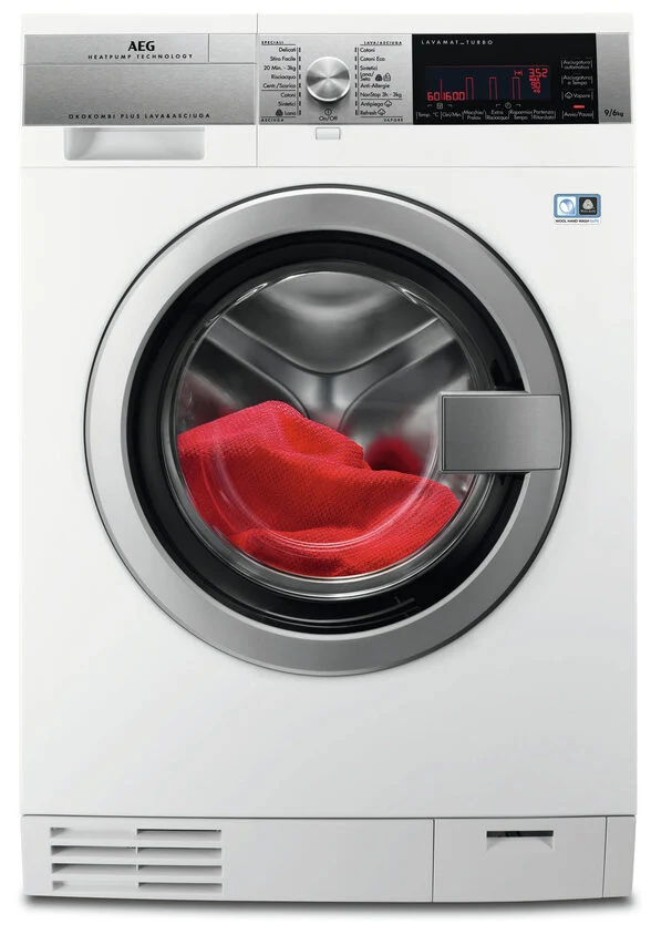 AEG L 99697 HWD lavasciuga Libera installazione Caricamento frontale Bianco