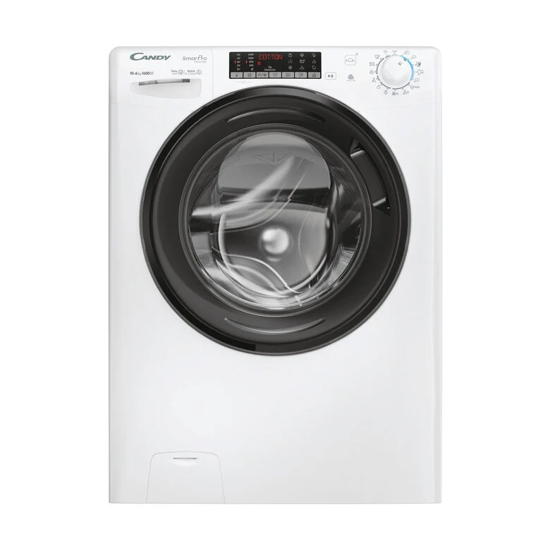 Candy CSOW61066TWMB6-S Lavasciuga A Libera Installazione 10 Kg, 1600 Giri, Smart Pro Inverter, Wi-Fi + Bluetooth, Snap&Wash, Classe D, Bianco