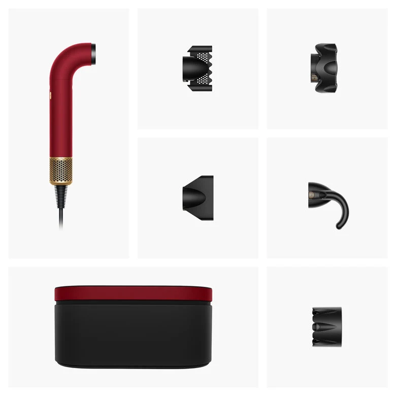 Dyson Supersonic R Red Velvet and Gold Lisci e Mossi